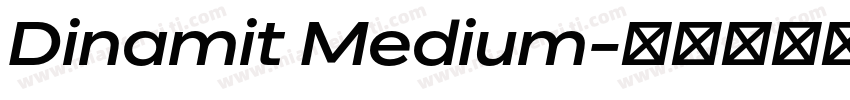 Dinamit Medium字体转换
